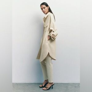 zara • extra long overshirt